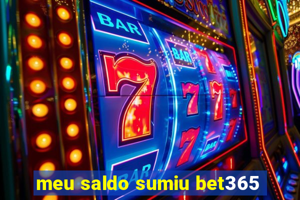 meu saldo sumiu bet365